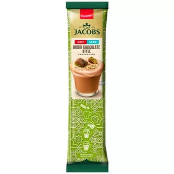 Кофе Jacobs Cappuccino "Hot Iced" со вкусом дубайского шоколада, 19,5 г
