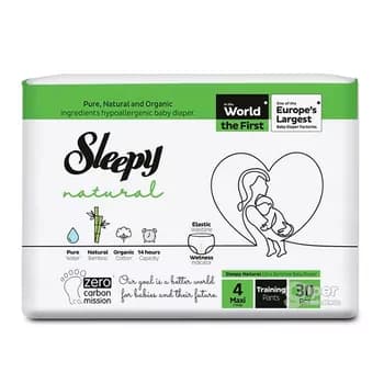 Sleepy Natural arlygy Külot Maxi №4, 7-14 kg, 30 sany