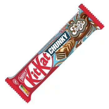 Şokoladly wafli KitKat "Chunky" ak we süýtli şokoladly, 40 gr