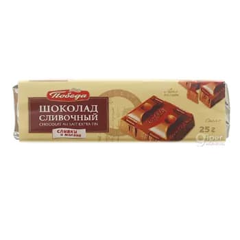 Süýtli şokolad Победа "Сливочный" 25 gr