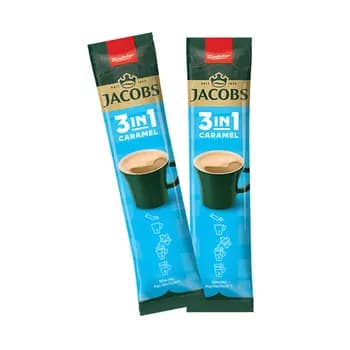 Kofe Jacobs Caramel, 3x1 kiçi paket 15.3 gr