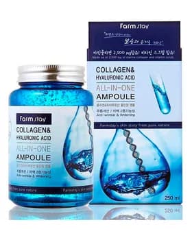 Сыворотка для лица FARM STAY Collagen Hyaluronic Acid All in One 250 мл