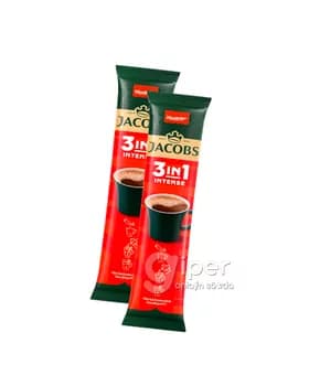 Kofe Jacobs Intense, 3x1 kiçi paket 11 gr