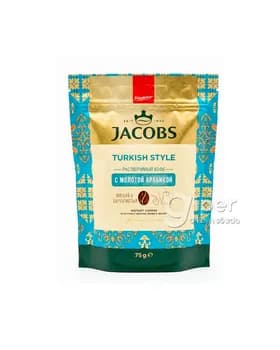 Kofe Jacobs Intense "Turkish style" paket gapda, 75 gr