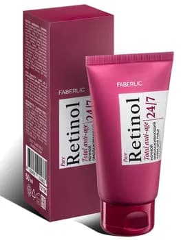Ночной омолаживающий крем для лица Retinol 24/7 Faberlic 12156, 50 мл