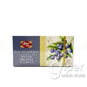 Gara smorodina tagamly gara çaý  Shere Tea "Blackcurrant" 20 haltajyk