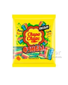 Жевательный мармелад Chupa Chups "Кислые Фансы" c фруктовым вкусом 100 г