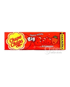 Жевательная резинка Chupa-chups "big babol" со вкусом клубники, 20 гр
