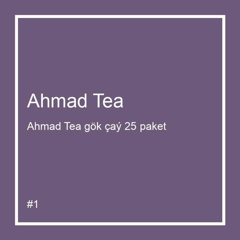 Ahmad Tea gök çaý 25 paket