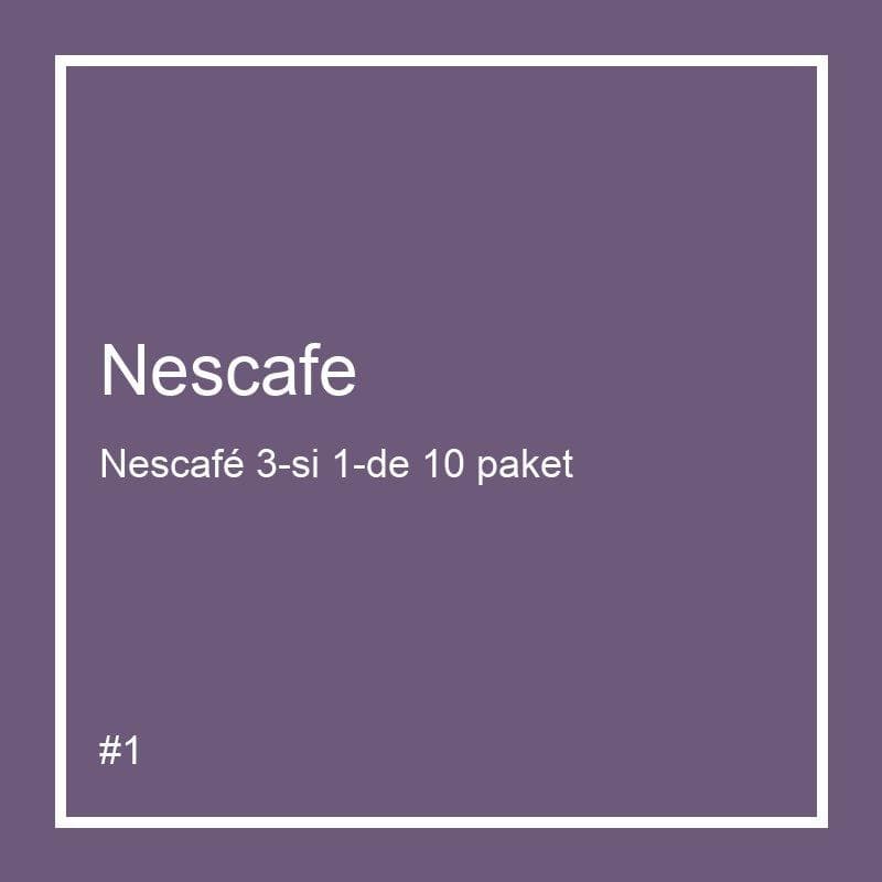 Nescafé 3-si 1-de 10 paket