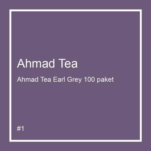 Ahmad Tea Earl Grey 100 paket
