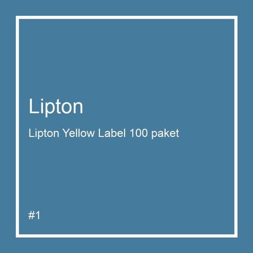 Lipton Yellow Label 100 paket