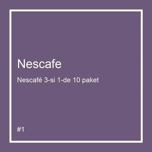 Nescafé 3-si 1-de 10 paket