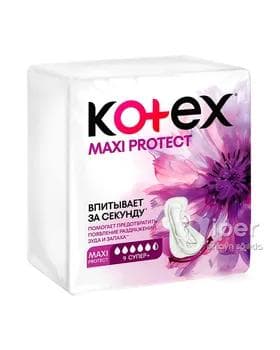 Gigiýenik prokladka Кotex Maxi Protect, 9 sany