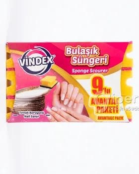 Gap-gaç ýuwmak üçin gubka "Vindex", 9 sany