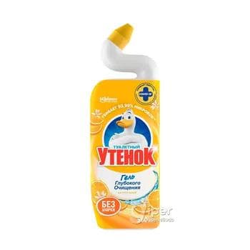 Средство чистящее для унитаза Туалетный Утенок гель 5в1 Цитрусовый, 500 мл