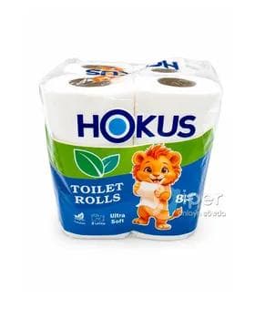 Туалетная бумага "Hokus" 2 слоя, 8 рулона