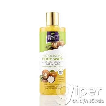 Отшелушивающий гель для душа с экстрактом масла Ши (Шеа) BEAUTY CLINIC "Body Wash"  500 мл