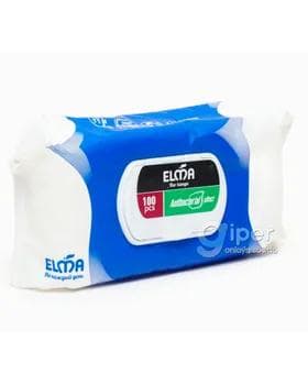 Влажные салфетки "Elma" antibacterial, 100 шт