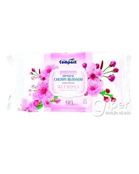 Влажные салфетки Ultra Compact Cherry Blossom, 90 шт