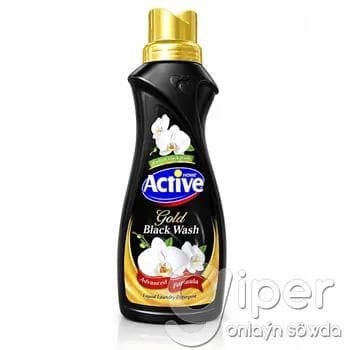 Suwuk kir ýuwujy serişde gara we goýy reňkli egin-eşikler üçin Active Home "Black Wash" 1 lt