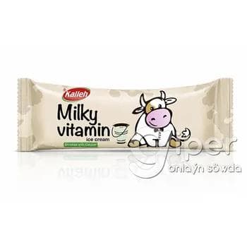 Süýtli doňdurma kalsiý bilen baýlaşdyrylan Kalleh "Milky Vitamin" 70 gr