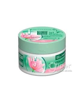 Ýüz üçin krem "Чистая линия" köpugurly ideg 3in1, 100 ml