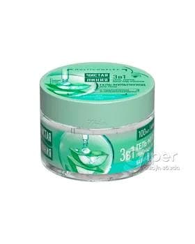 Ýüz üçin krem "Чистая линия" köpugurly ideg 3in1, 100 ml