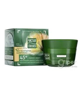 Ýüz üçin krem Чистая линия "Коллаген комплекс" 45+, 45 ml
