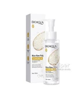Ýüz üçin Gidrofil gel ýagy Bioaqua "Rice Raw Pulp", 120 ml