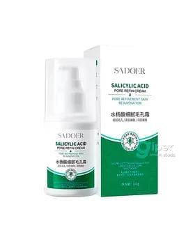 Ýüz üçin krem Sadoer "Salicylic Acid" giňän gözenekleri kiçeldýär, 100 gr