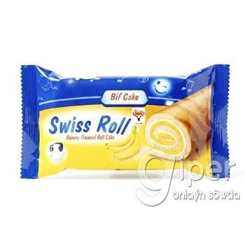 Rulet biskwit banan tagamly Bif Cake "Swiss Roll" 60 gr