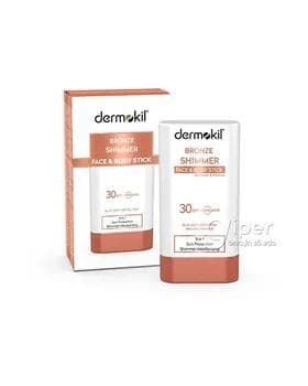 Güneş krem dermokil Bronze Shimmer Spf30+ Face and Body Stick, 20 ml