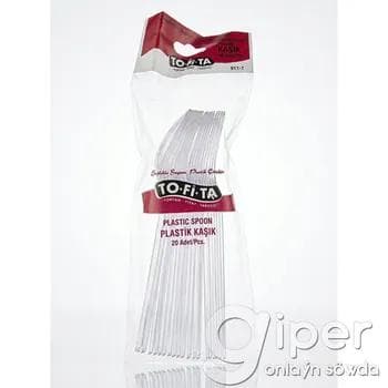 Plastik çemçe "TO.FI.TA"  20 sany
