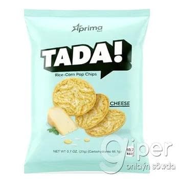 Tüwi we mekgejöwen çipsiler peýnir tagamly Prima Food "TADA!" 20 gr