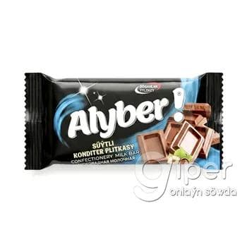 Süýtli konditer plitkasy "Alyber!" 25 gr