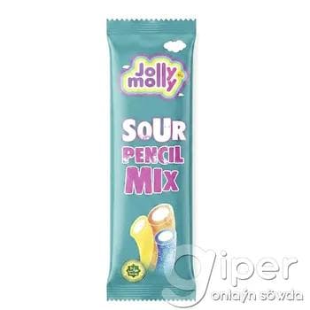 Çeýnelýän marmelad Jolly Molly "Sour Pencil Mix"(Turşy galam şekilli) 15 gr