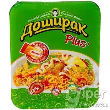 Çalt taýýarlanýan unaş towuk eti tagamly Доширак "Plus+" 105 gr