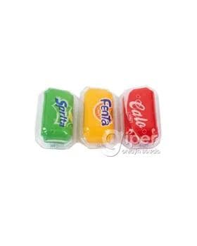 Çeýnelýän marmelad kola, fanta, sprite tagamly, 1 sany (2 gr)