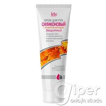 Крем для рук Iris Cosmetic "Силиконовый" защитный с экстрактом календулы 100 мл
