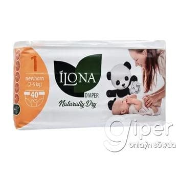 Çaga arlygy İLONA 2-5 kg "1 Newborn" 40 sany (utuşly)