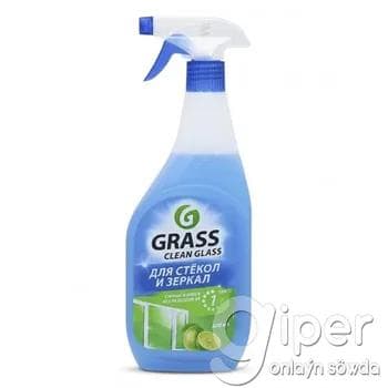 Aýna arassamak üçin spreý 2-si 1-de GRASS "CLEAN GLASS" 600 ml (limon)