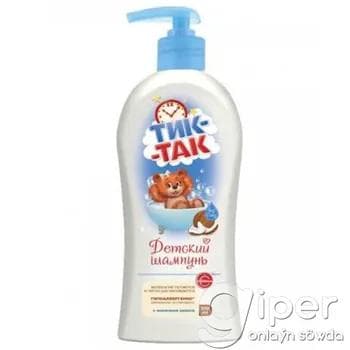 Çagalar üçin şampun kokos süýdi bilen "Тик-Так" 350 ml