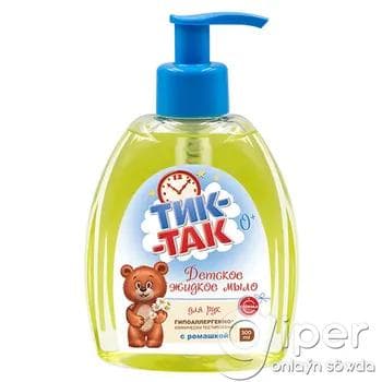 Çopantelpekli çagalar üçin suwuk sabyn  "Тик-Так" 300 ml