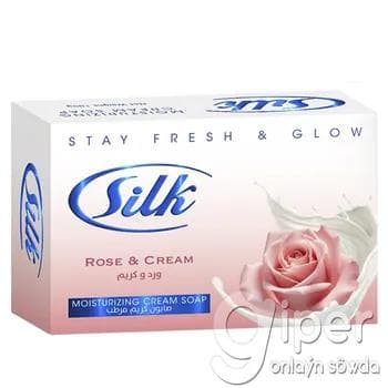 Mыло Silk "Rose & Cream" Роза и Kрем 100 грE)