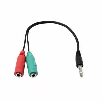 Адаптер 3.5 mm jack - 2 в 1