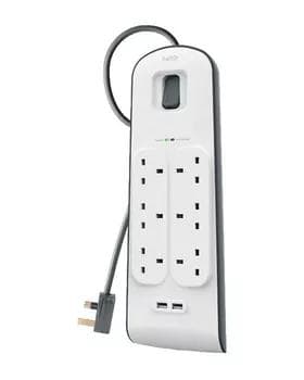 Удлинитель Belkin 6 x Port 2xUSB 2М