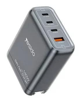 Сетевое зарядное устройство Yesido GaN Charger 140W (PD, QC, PPS, SCP)
