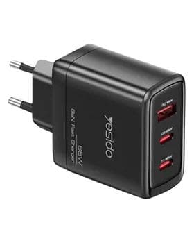 Сетевое зарядное устройство Yesido YC144 GaN Charger 65W (PD, QC, PPS, AFC, FCP, PE, SCP/BC/DCP)