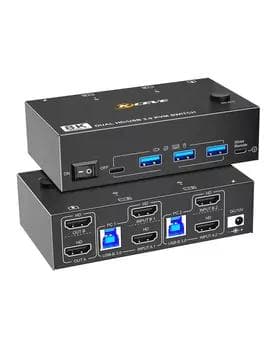 KVM переключатель KCEVE 2x2 (8K UltraHD) KC-KVM8202